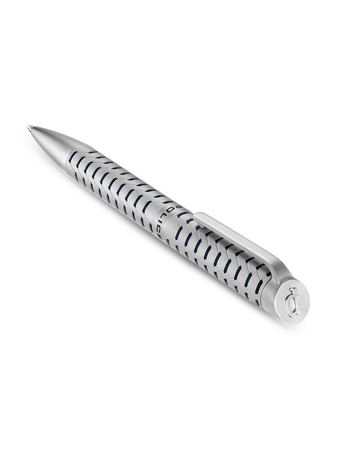 POLICE Futura Silver and Black Stainless Steel Ballpoint Pen - Image 2