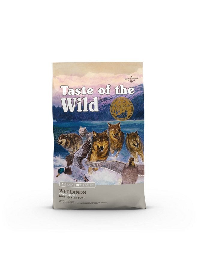 تيست أوف ذا وايلد طعام الكلاب الجاف الفاخر من Taste of the Wild خالي من الحبوب وعالي البروتين وذو وصفة لحوم حقيقية من Wetlands - Image 1