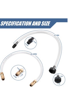 Excefore Marine Tech Tools Seastar Hydraulic Steering Kit Bleed Tube Leak Free Brass Helmet Fittings Fill Tube with Swivel Used for All Outboard Sterndrive Inboard Seastar Hydraulic Helms  - Image 4