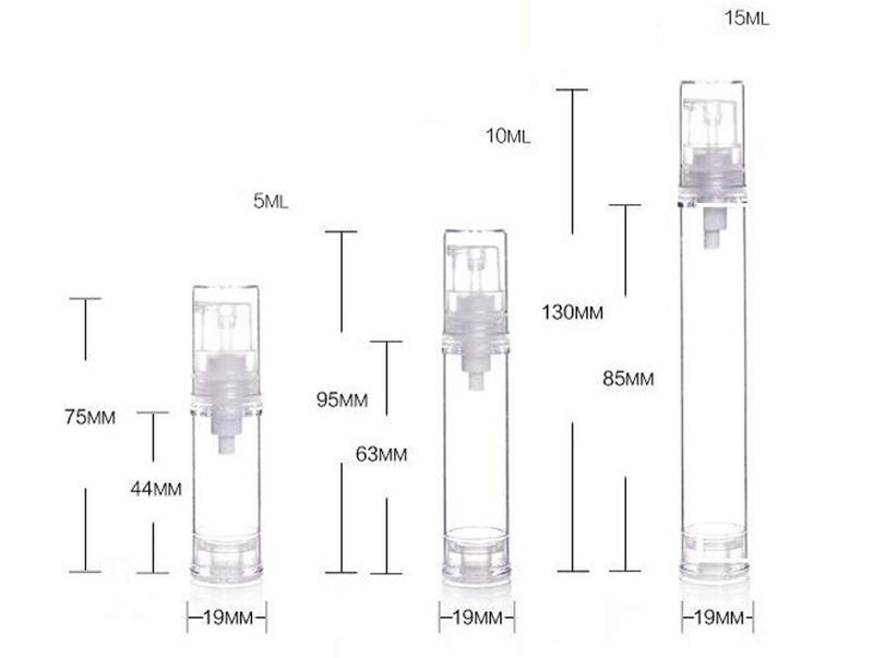 Wresty 15 Pcs Clear Airless Lotion Pump Bottles, Reusable Plastic Cosmetic Containers, Perfect for Foundations, Serums, and More (15ml) - Image 3