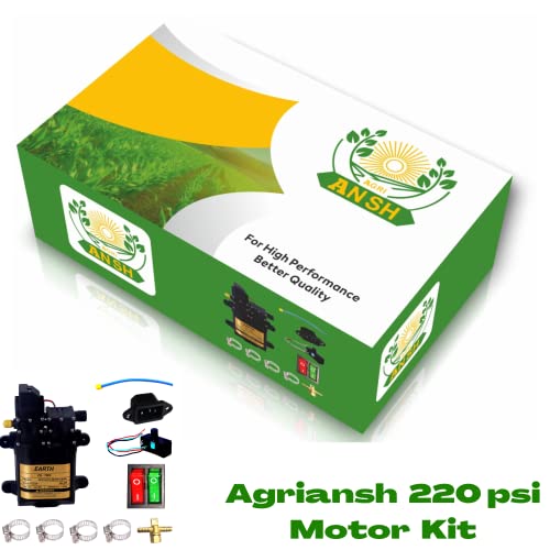 Agriansh Heavy Duty 12V DC Double Motor Diaphragm Pump Kit | 220 PSI Portable Water Pump for Car Washer, AC Cleaning, Agriculture Spray, Drip Irrigation, Gardening & Shower Spray - Image 2