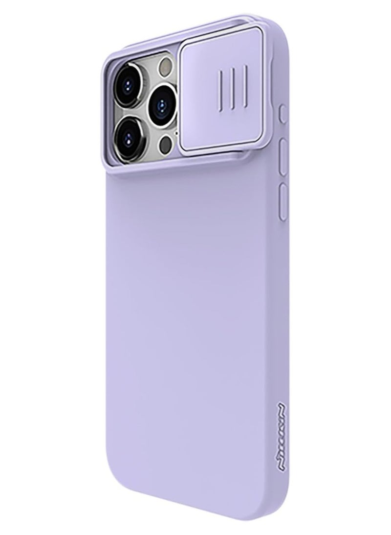 Nillkin CamShield Silky silicon case for Apple iPhone 15 Pro Max 6.7 (2023)-Light Purple - Image 4