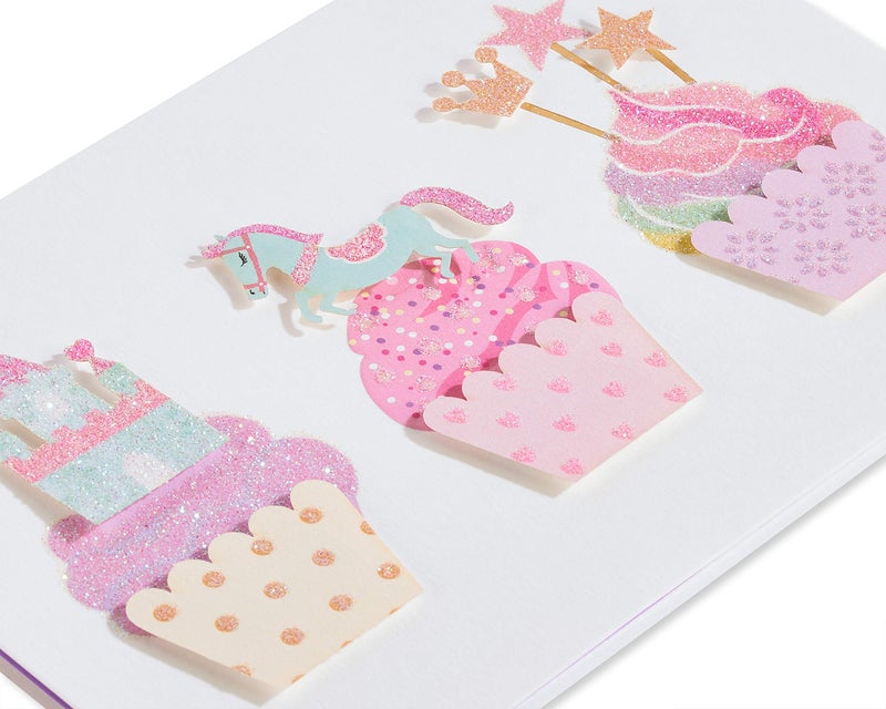 Papyrus Birthday Card for Girl (Sweet, Fun, and Sparkly) - Image 5