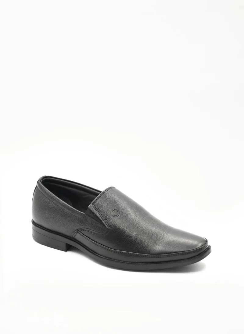 Geoomnii Black Men’s Formal Slip-On Shoes – Classic Comfort, Elegant Design, Office & Party Wear for Men | Best Price UAE