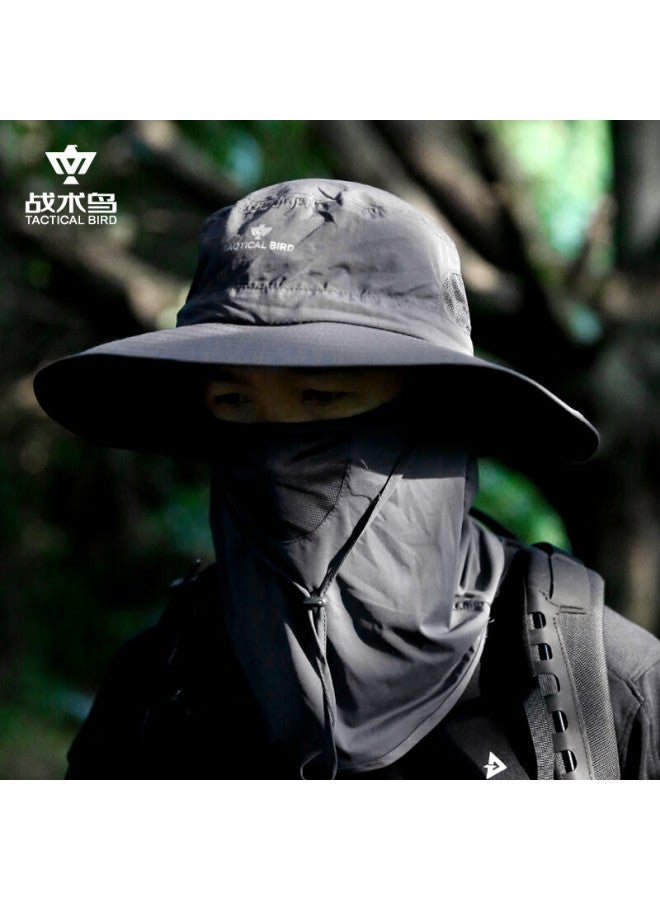 Tactical Bird Summer Outdoor Sun Protection Sunshade Hat Men Sun Climbing Hiking Fishing Fisherman Hat - Image 1