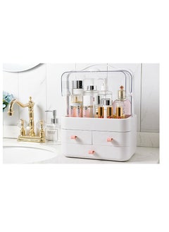 Organized Home Waterproof Dustproof Cosmetic Organizer Box with Lid Fully Open Makeup Display Boxes  - Image 1