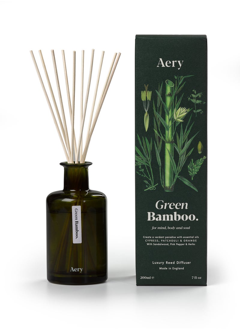 Aery Living Aery Living Green Bamboo Reed Diffuser Cypress Patchouli And Orange  - Image 1