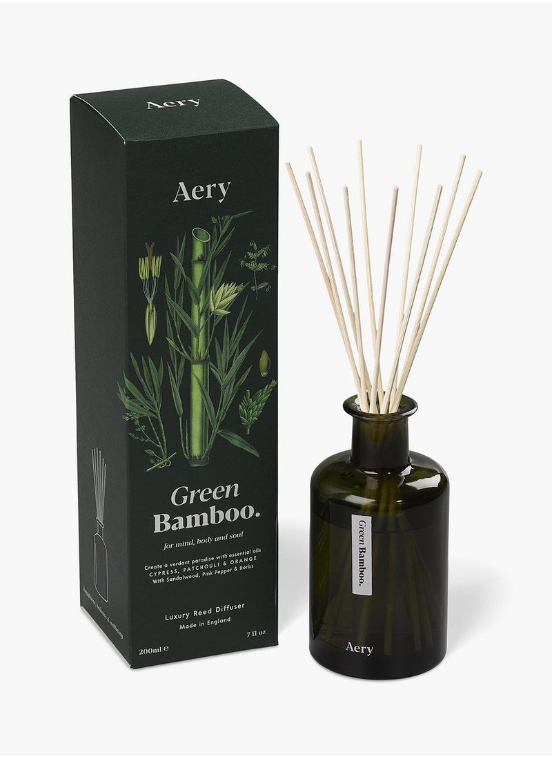 Aery Living Aery Living Green Bamboo Reed Diffuser Cypress Patchouli And Orange  - Image 3