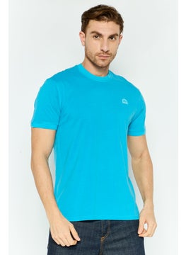 Men Crew Neck Short Sleeve Brand Logo T-Shirt, Blue - pzsku/Z3DAD377DC72765C7B933Z/45/_/1737642621/946e168e-fb29-43f7-b018-5a93cccb882e