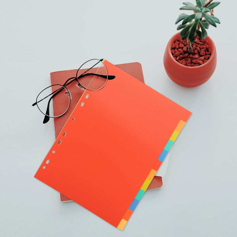 6 Sets of Colored Binder Dividers Notepad Dividers Binder Notebook Page Dividers Organizers - Image 4