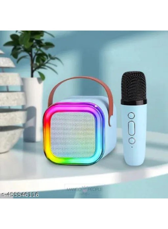 Bluetooth Speaker with Wireless Mic - Kids Microphone Toy - Wireless Karaoke Machine - Bluetooth Speaker and Microphone - Kids Speakers - Amazing Singing Experience for Kids and Adults with LED Light and Fun Sound Effects - Perfect Birthday and Party Gifts for Girls and Boys - - Image 4