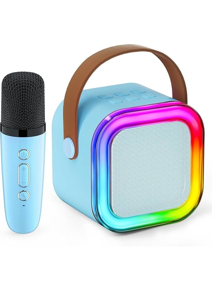 Bluetooth Speaker with Wireless Mic - Kids Microphone Toy - Wireless Karaoke Machine - Bluetooth Speaker and Microphone - Kids Speakers - Amazing Singing Experience for Kids and Adults with LED Light and Fun Sound Effects - Perfect Birthday and Party Gifts for Girls and Boys - - Image 1