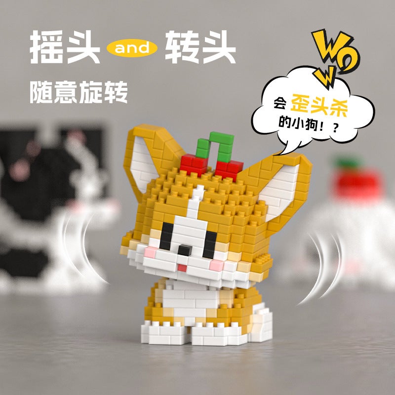 Micro Particle Building Blocks Cute Pet Dog DIY Assembly Toy Gift Compatible with Lego - Image 4