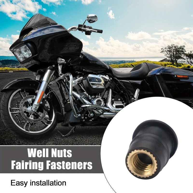 M4 M5 M6 Rubber Expansion Nuts Chloroprene Brass Fairing Fasteners For Motorcycles Boats Kayaks - Image 4