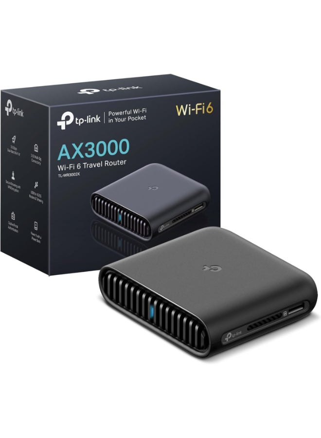 TP-LINK Dual-Band Wi-Fi 6 AX3000 Travel Router TL-WR3002X | Multi-Gig ...