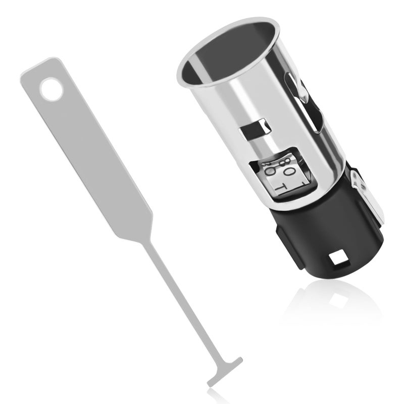 QKYS 12V Cigarette Lighter Socket Replacement J42059 25776667 56457 Cigarette Lighter Socket with Removal Tool Set 12V Power Outlet Compatible with GM Chevrolet GMC Buick Cadillac1PCS - Image 3