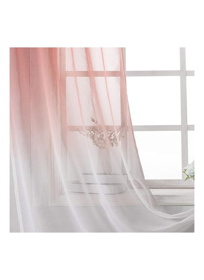 Intex Curtains House ‎ Luxury Voile Gradient Colours Curtains With Steel Grommets 1 Piece  - Image 3