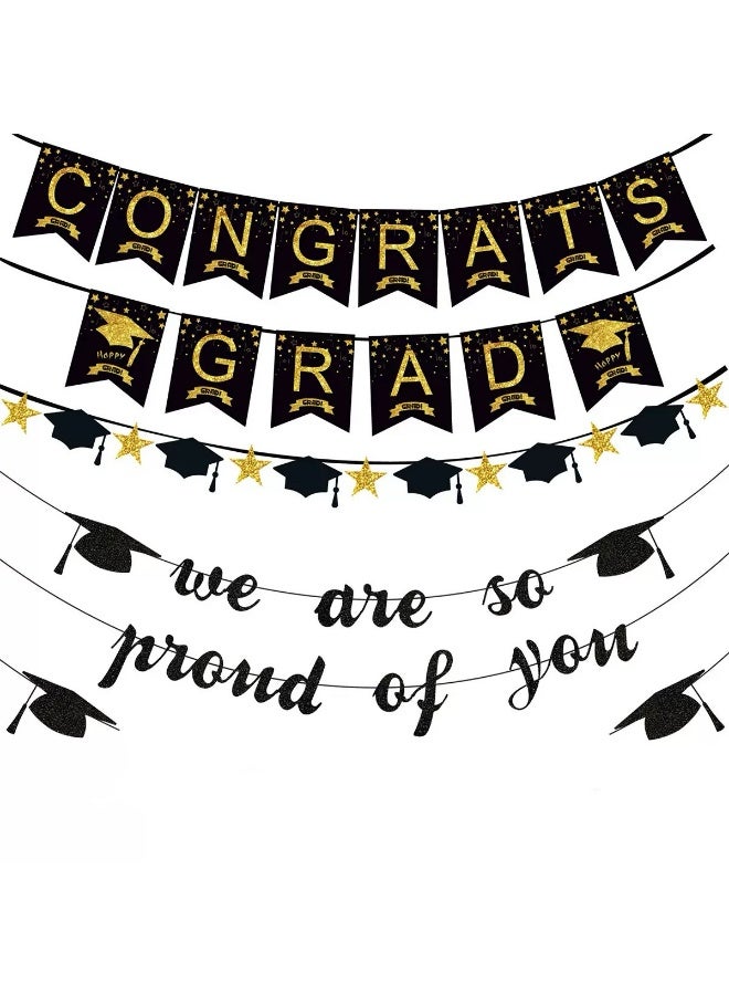YANCI 35 pieces of graduation season party decoration flags, decoration banners set, celebration banners - Image 1