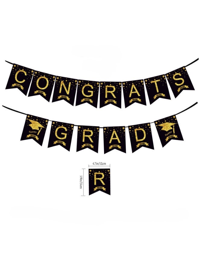 YANCI 35 pieces of graduation season party decoration flags, decoration banners set, celebration banners - Image 2