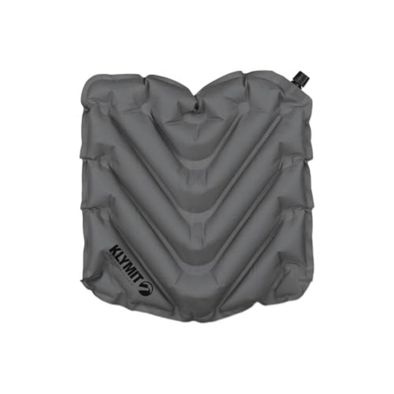 V Seat, Lightweight Inflatable Travel Cushion, Best for Camping, Bleachers, or Glassing Pad, Gray, one size - Image 1