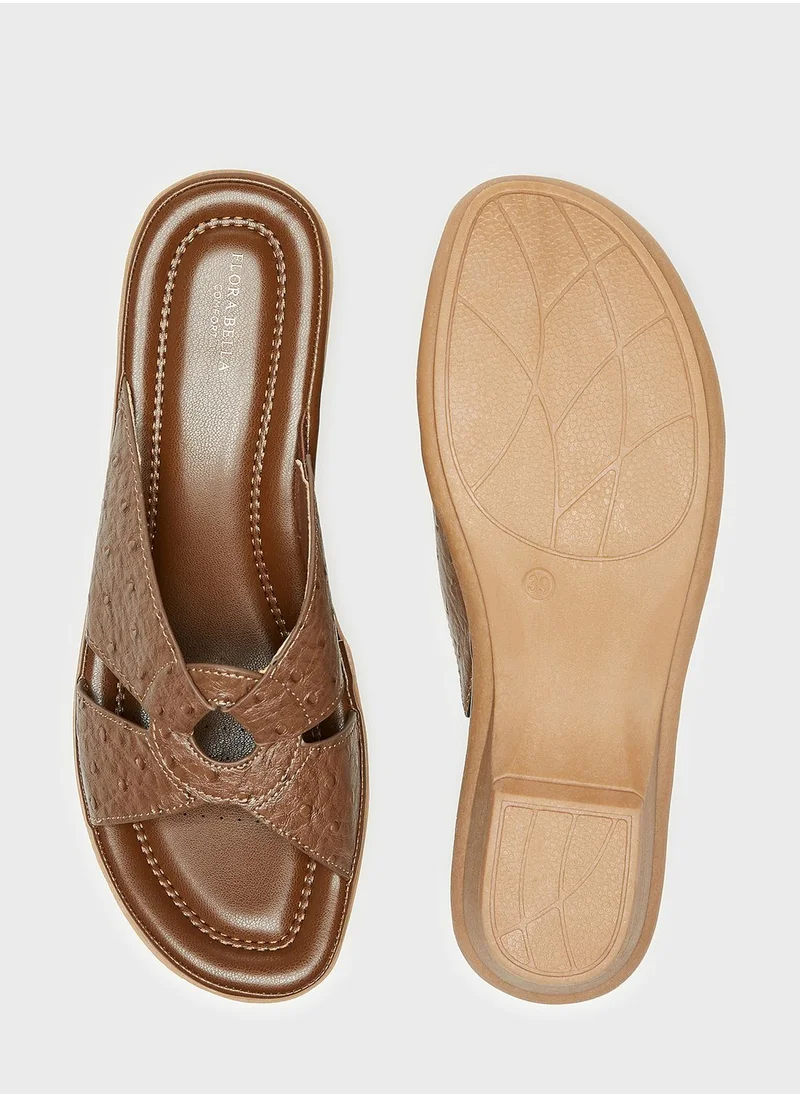 شو اكسبرس Double Strap Wedge Sandals