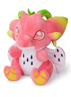 Excefore Dragon Fruit Plush Toy, 22cm Red Food Drake Stuffed Animal Throw Plushie Pillow Doll, Cartoon Soft Stuffed Animal Figure Toy Plush Pillow Gift for Fans Kids  - Image 1