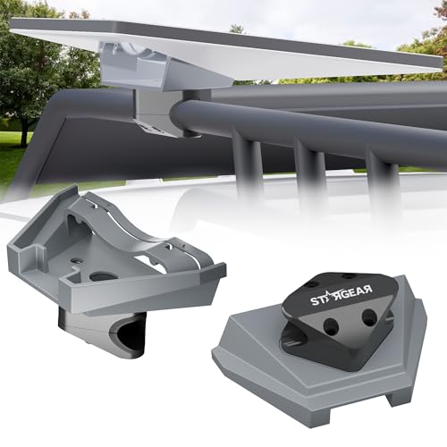 STARGEAR Starlink Mini Mount, Anti-Theft Tube Aluminum Alloy Bar Mount with Secure Lock Fits Round Rail Diameter 0.87'' 1'' 1.25'', Starlink Mini Accessories for Car Roof Rack, RV, Yacht Railing - Image 1
