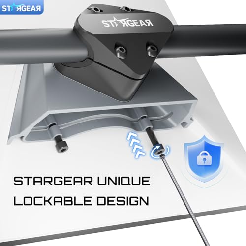 STARGEAR Starlink Mini Mount, Anti-Theft Tube Aluminum Alloy Bar Mount with Secure Lock Fits Round Rail Diameter 0.87'' 1'' 1.25'', Starlink Mini Accessories for Car Roof Rack, RV, Yacht Railing - Image 5