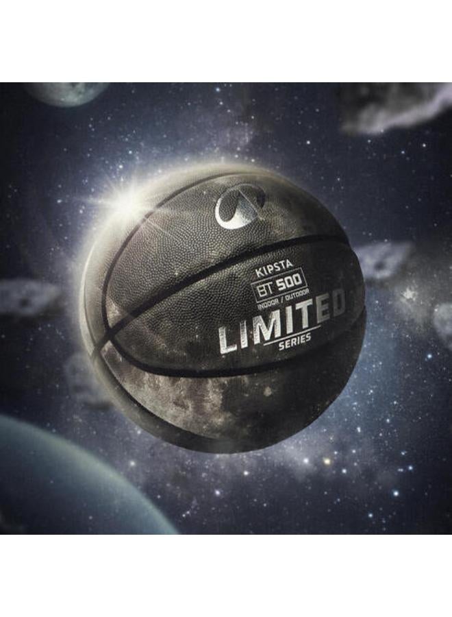 KIPSTA Size 7 Basketball BT500 Touch - Grey - Image 3