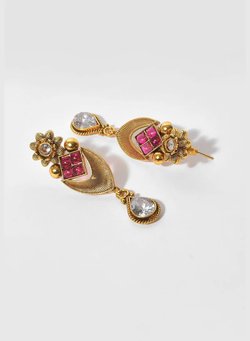 SOHI Meenakari Gold Plated Necklace Set