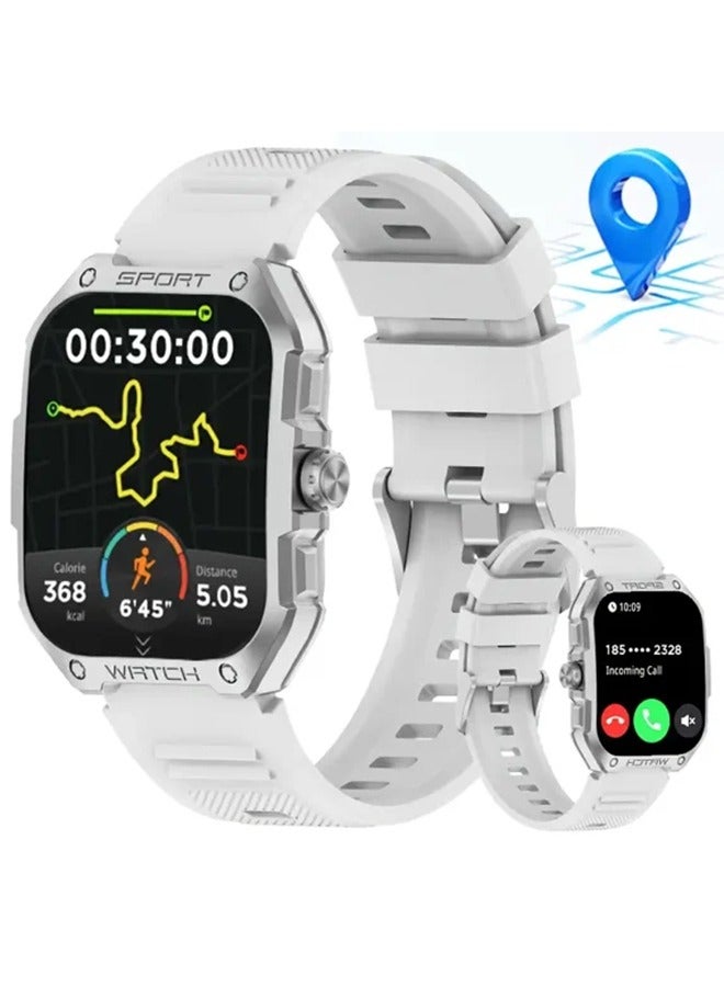 RollsTimi  GPS Sports Smart Watch for Men & Women, 1.83" TFT Display Fitness Tracker with Sleep Monitor, 123+ Sports Modes, IP68 Waterproof, Compatible with Android iOS, Silver - Image 1