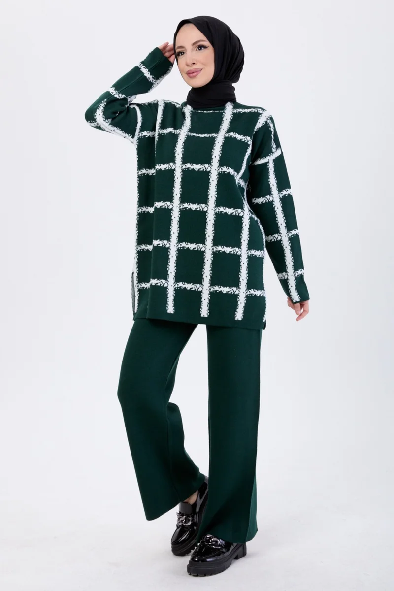 Tofisa 21831-ZUMRUT Knitwear Tunic Trousers
