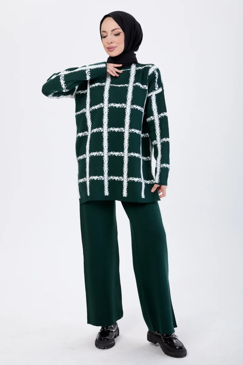 Tofisa 21831-ZUMRUT Knitwear Tunic Trousers