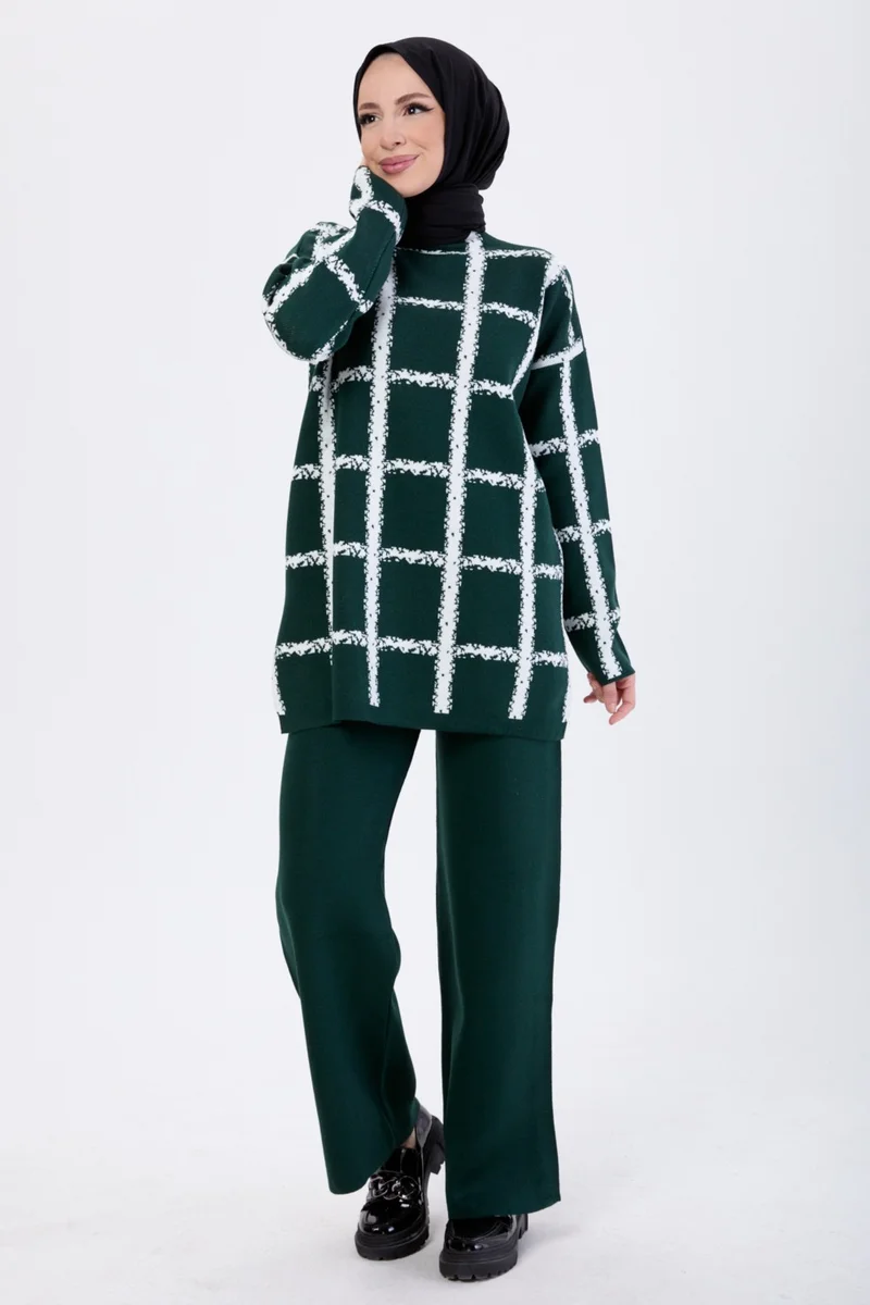 Tofisa 21831-ZUMRUT Knitwear Tunic Trousers