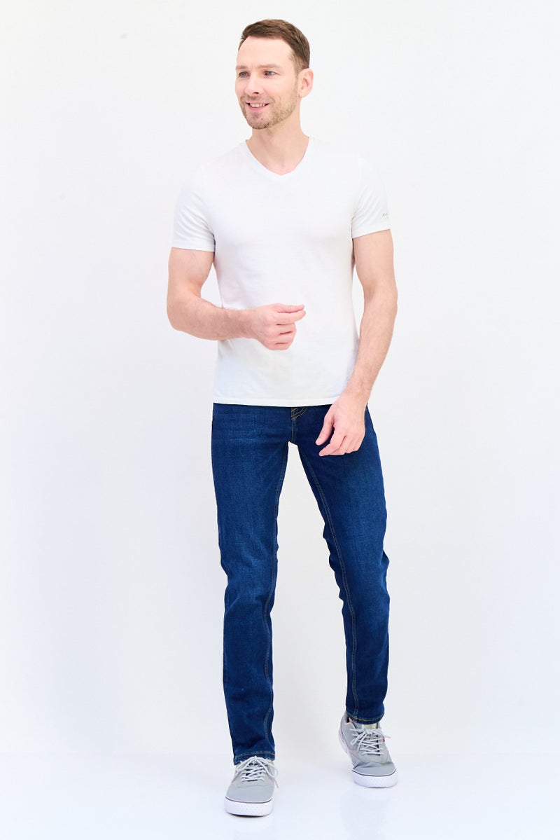 Celio Men Slim Fit Wash Stretchable Denim, Navy - Image 4