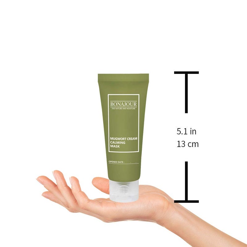 BONAJOUR [BONAJOUR] Organic Mugwort & Green Tea Calming Gentle Clay Mask - Nourishing & Deep Moisturizing & Soothing 1.9 Fl. Oz - Image 5
