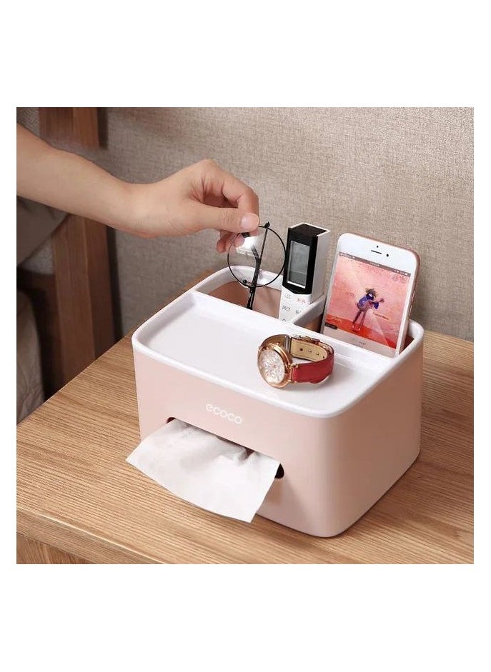 ECOCO Square Tissue Box - Versatile for organizing your home with precision and elegance
