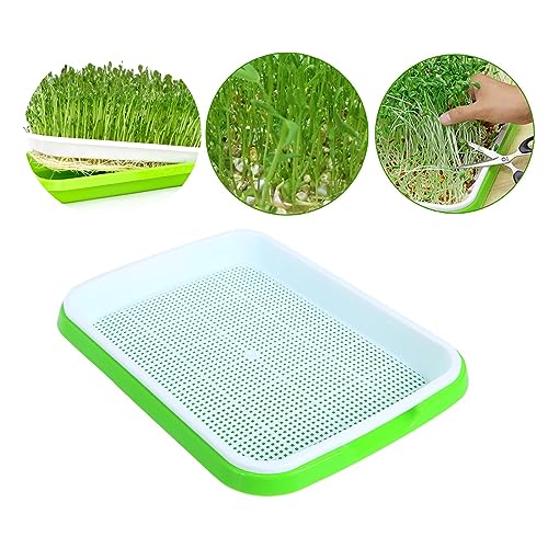 Homend Seed Sprouter Tray, 5 Pack Seed Germination Tray Bpa Free Nursery Tray For Seedling Planting Great For For Garden Home Office (Green,White) - Image 4