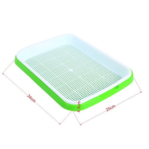 Homend Seed Sprouter Tray, 5 Pack Seed Germination Tray Bpa Free Nursery Tray For Seedling Planting Great For For Garden Home Office (Green,White) - Image 3