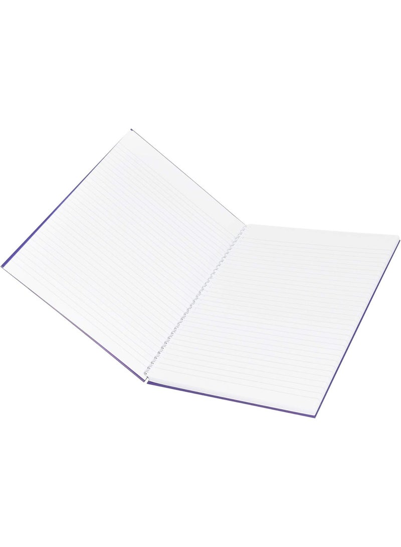 FIS FIS Spiral Hard Cover Notebook, A4 Size(29.7x21cm), 100 Sheets x 5, Single Line Ruling, Pack of 5 Pieces - FSNBSA41905  - Image 2