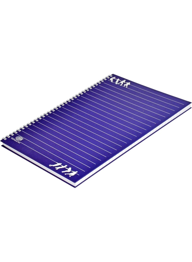 FIS FIS Spiral Hard Cover Notebook, A4 Size(29.7x21cm), 100 Sheets x 5, Single Line Ruling, Pack of 5 Pieces - FSNBSA41905  - Image 3