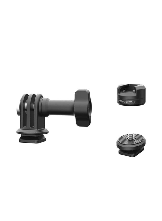 PGYTECH CapLock Action Camera Quick Release Set, Compatible with DJI OSMO Action 6/5 Pro/4/3, GoPro Hero 13/12/11/10, Action Cameras and Smartphones - Image 1
