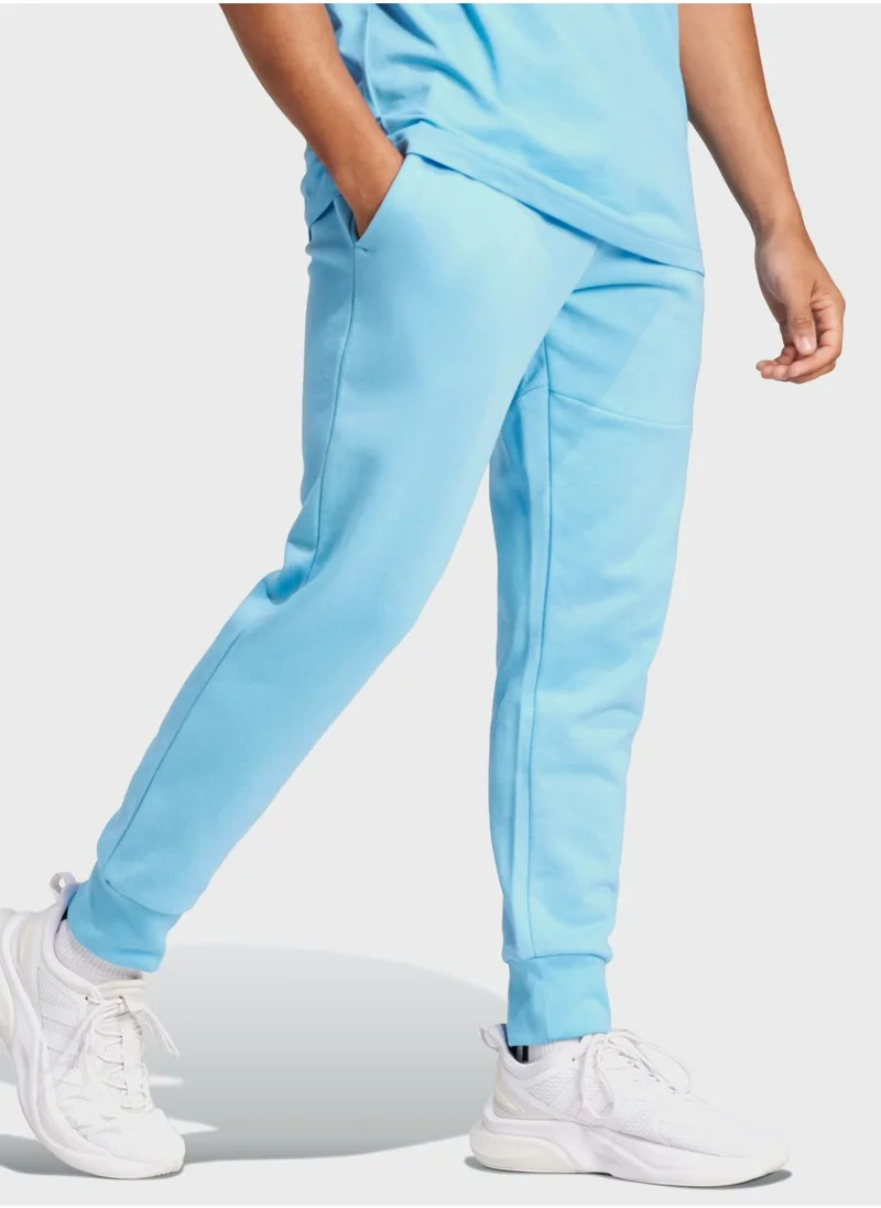 Adidas French Terry Tapered Cuff Logo Pants