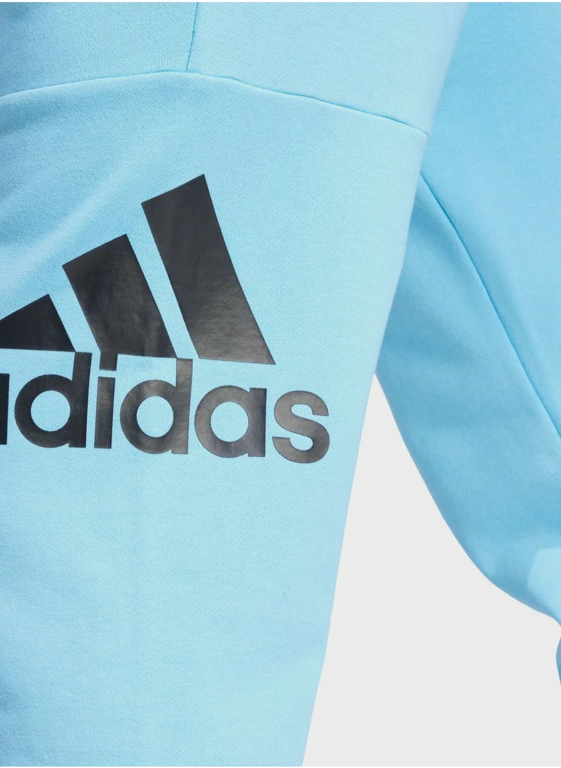 Adidas French Terry Tapered Cuff Logo Pants