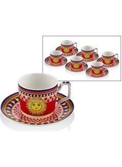 Lamedore Sunshine Set of 6 Coffee Cups 13X5 cm 1BSF-1931SS 