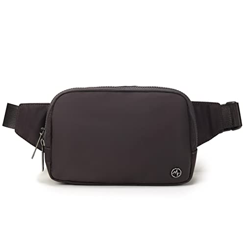 Pander حقيبة حزام باندر كبيرة 2 لتر، حقيبة فاني نايلون للنساء والرجال مع حزام قابل للتعديل، رمادي داكن - Image 1
