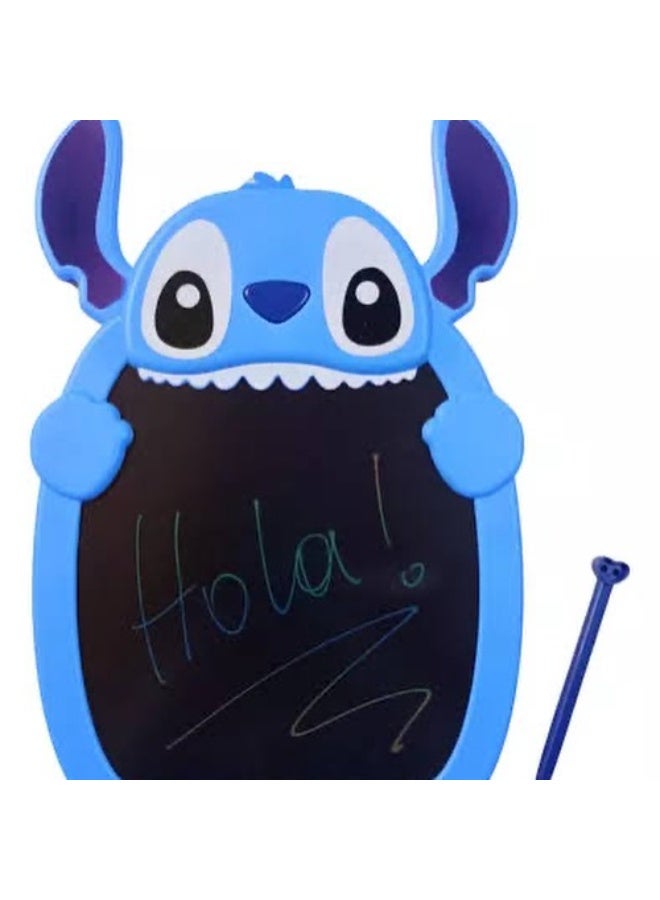 لوحة كتابة LCD للأطفال – تصميم Stitch – أللوان ازرق - Image 3