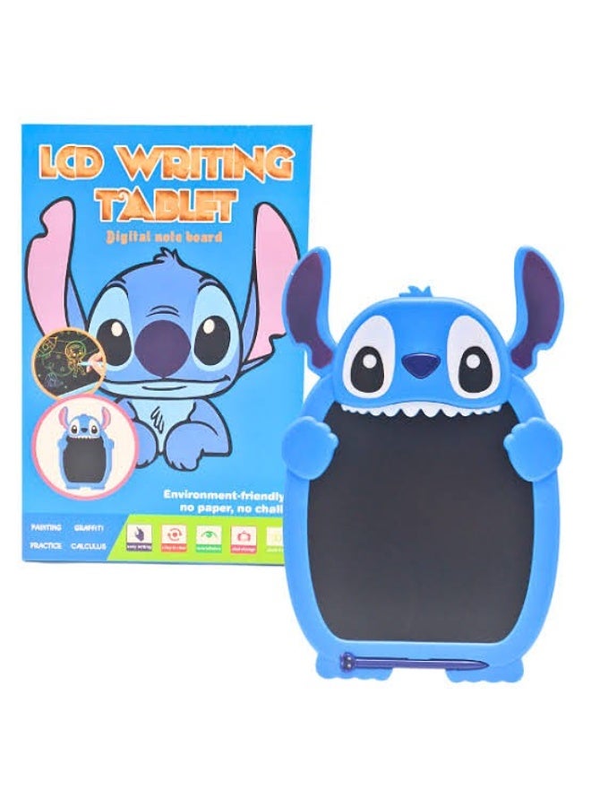 لوحة كتابة LCD للأطفال – تصميم Stitch – أللوان ازرق - Image 5