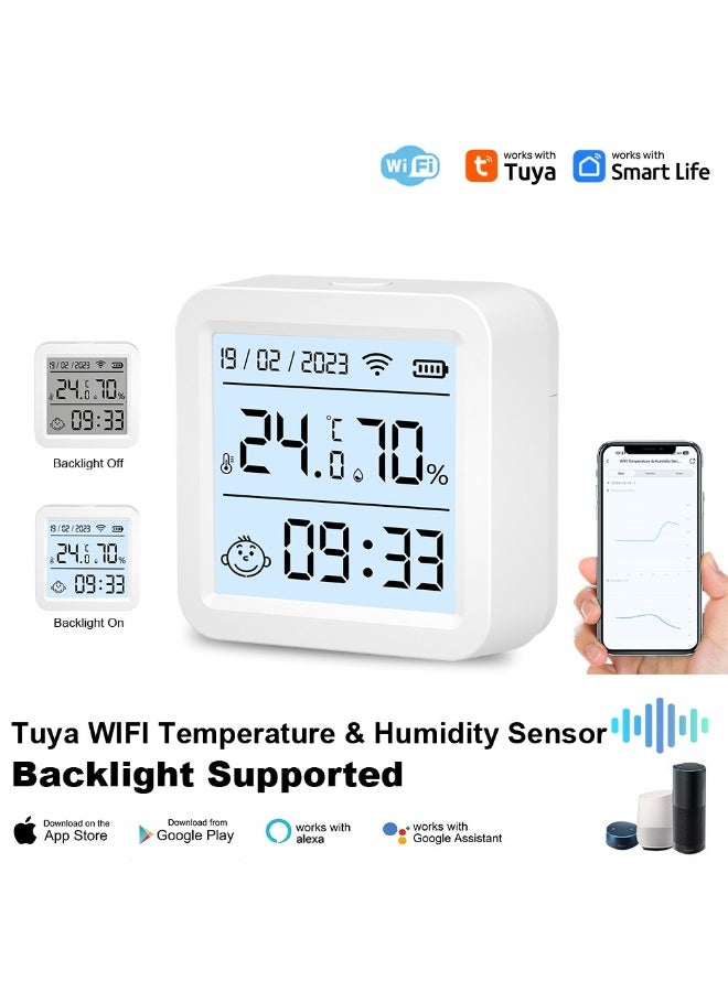 TUYA Smart Temperature and Humidity Sensor with Display - Image 1