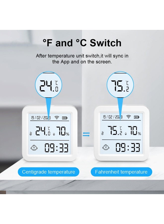 TUYA Smart Temperature and Humidity Sensor with Display - Image 2